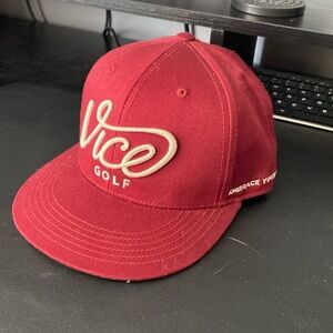 NEW Vice Golf Crew Cap (Maroon)